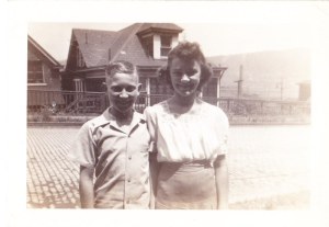 My dad, John "Salty" Salopek and his sister Sylvia at 220 North First Street, Duquesne in the mid 1940's. Photo courtesy of John A. Salopek.