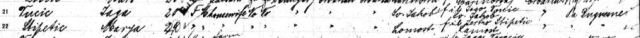 Passenger List showing the immigration of sisters Jaga Vučić and Marija Stipetić Jaga Vučić and Marija Stipetić Immigration -- Excerpt from 1912 Passenger List. Source Citation: Year: 1912; Arrival: New York, New York; Microfilm Serial: T715; Microfilm Roll: 1800; Line: 21 & 22; Page Number: 137. Source Information: Ancestry.com. New York, Passenger Lists, 1820-1957 [database on-line]. Provo, UT, USA: Ancestry.com Operations, Inc., 2010