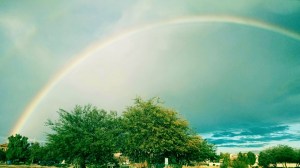Rainbow Over Tolleson, Arizona January 13, 2015. © 2015 Patricia J. Angus