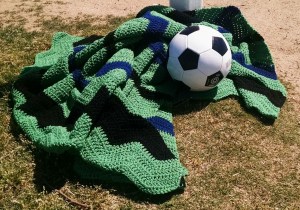 Soccer Blanket (c) 2015 Patricia J. Angus